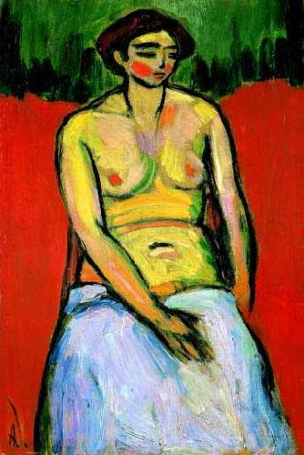Alexej von Jawlensky Sitzender weiblicher Akt oil painting image